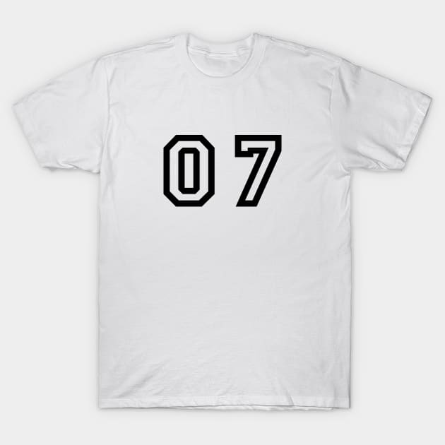 Number Seven T-Shirt by sweetsixty